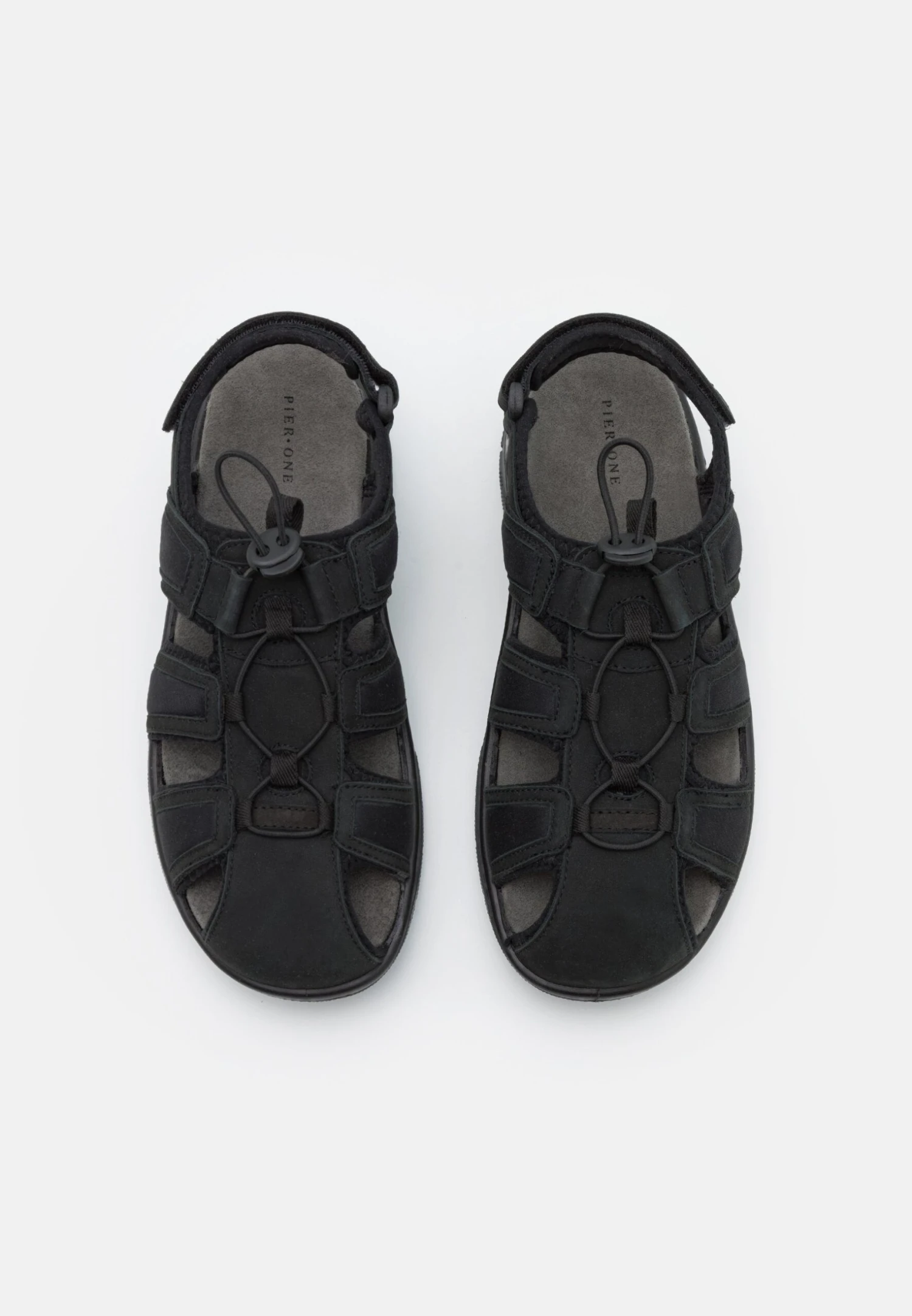 Pier One Leather - Walking Sandals - Black 4 Pier One Leather - Walking Sandals - Black - Image 4