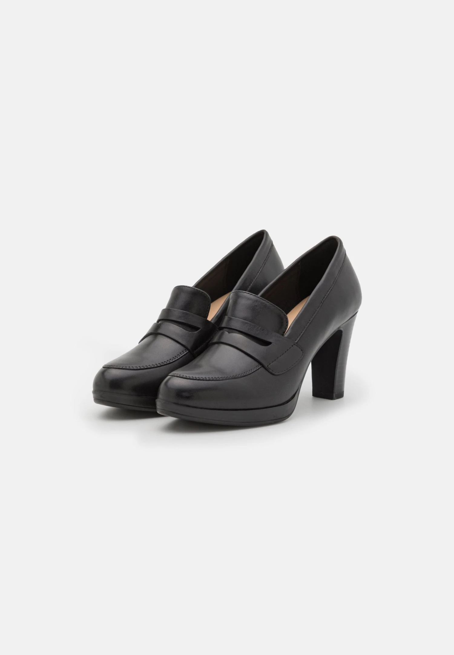 Pier One Leather- Classic Heels - Black 3 Pier One Leather- Classic Heels - Black - Image 3