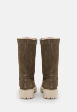 Pier One Leather Winter Boot - Boots - Khaki -Pier One 60e648fddcec4a66a5792e11ab31f968 scaled