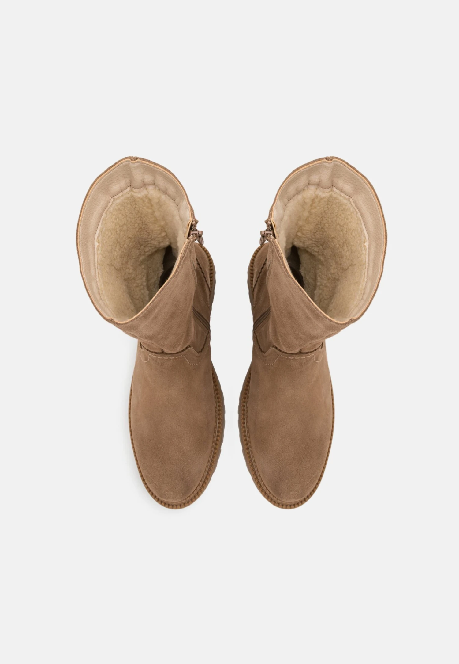 Pier One Leather Winter Boot - Boots - Taupe 6 Pier One Leather Winter Boot - Boots - Taupe - Image 6