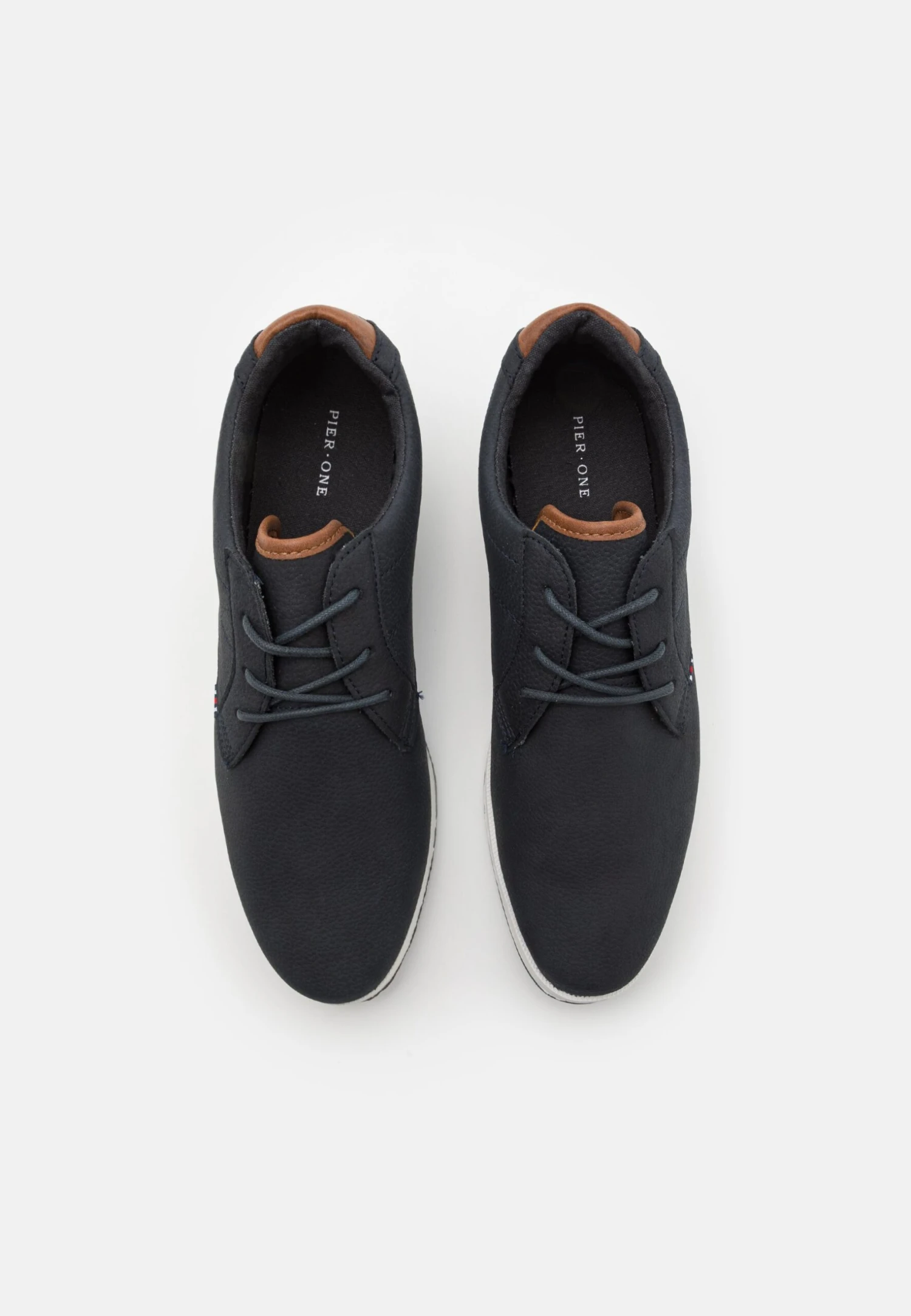 Pier One Casual Lace-Ups - Dark Blue/White 4 Pier One Casual Lace-Ups - Dark Blue/White - Image 4