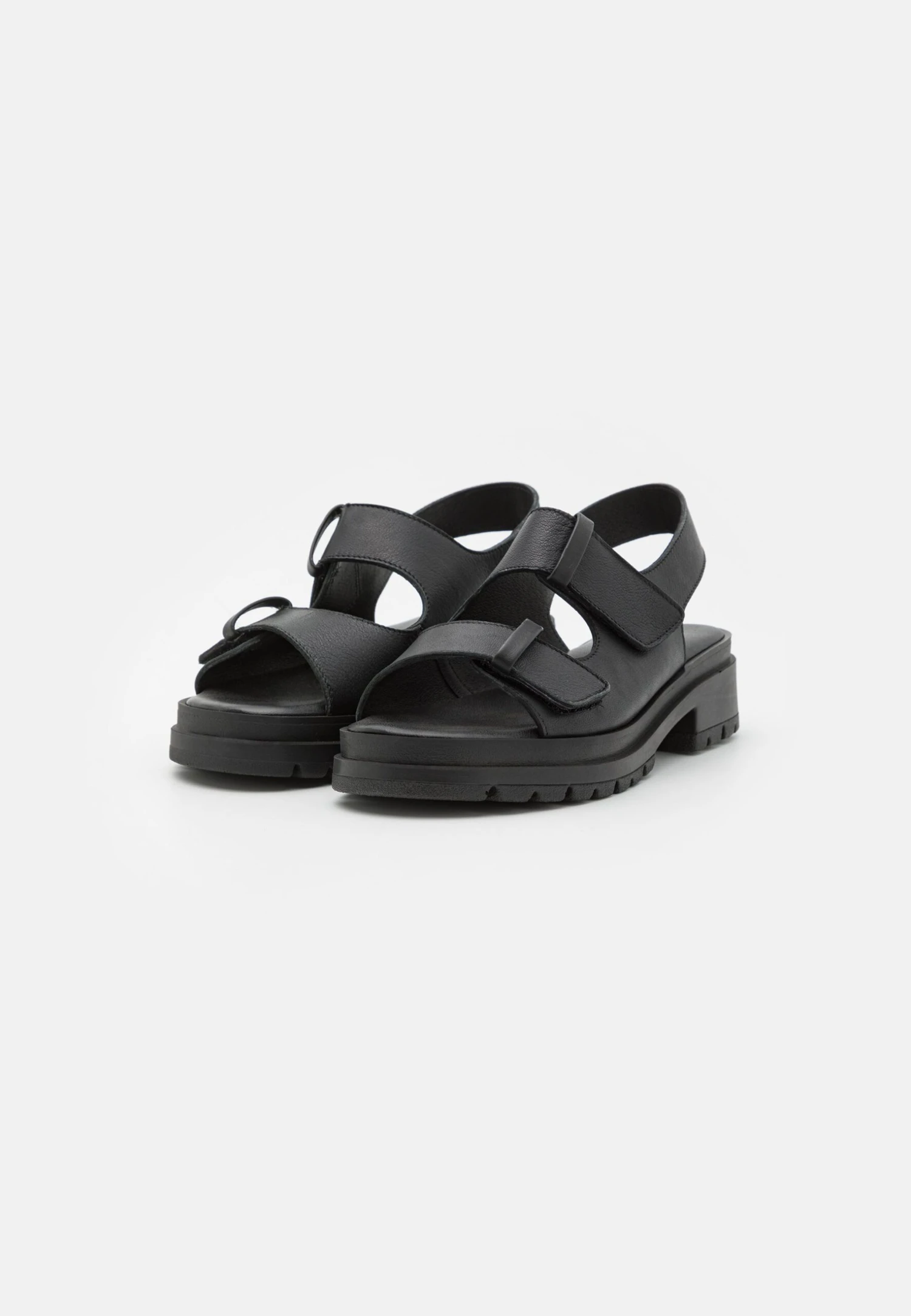 Pier One Leather- Sandals - Black 3 Pier One Leather- Sandals - Black - Image 3