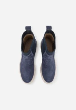 Pier One Leather - Platform Ankle Boots - Dark Blue -Pier One c9c9ad5af9b94ee991e135937eea3a78 scaled