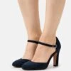 Pier One Leather- Classic Heels - Dark Blue