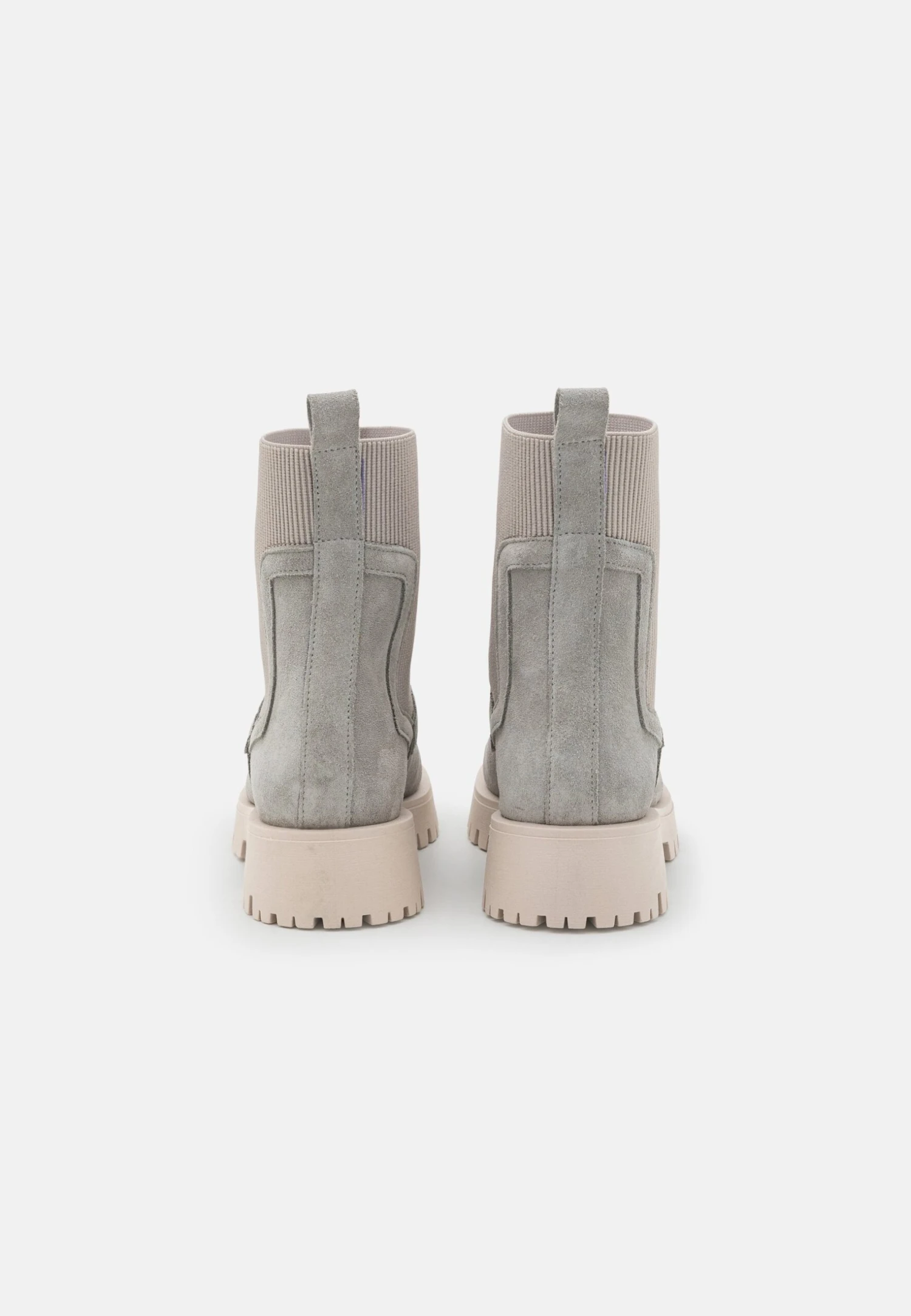 Pier One Leather - Platform Ankle Boots - Grey 4 Pier One Leather - Platform Ankle Boots - Grey - Image 4